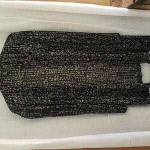 A black and white lightweight shrug,  size XL